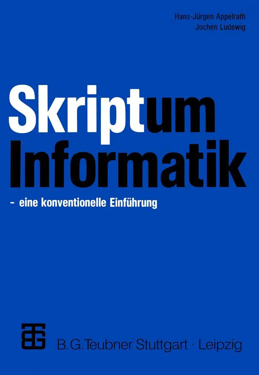 Cover: 9783519421535 | Skriptum Informatik | eine konventionelle Einführung | Ludewig (u. a.)