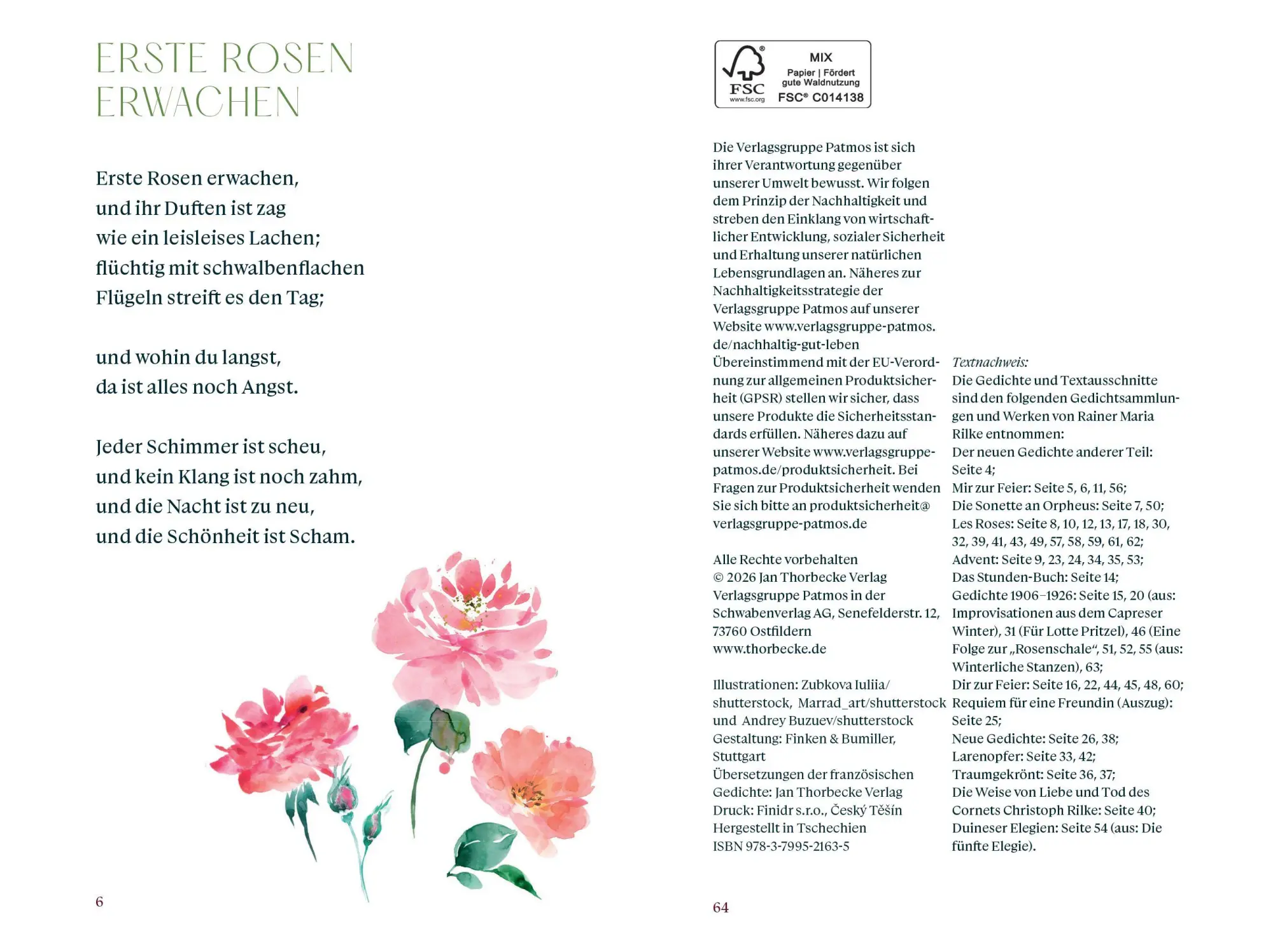 Bild: 9783799521635 | In Rilkes Rosengarten | Gedichte | Buch | 64 S. | Deutsch | 2026