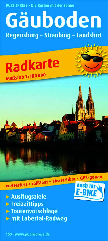 Cover: 9783899201635 | Publicpress Radkarte Gäuboden, Regensburg, Straubing, Landshut...