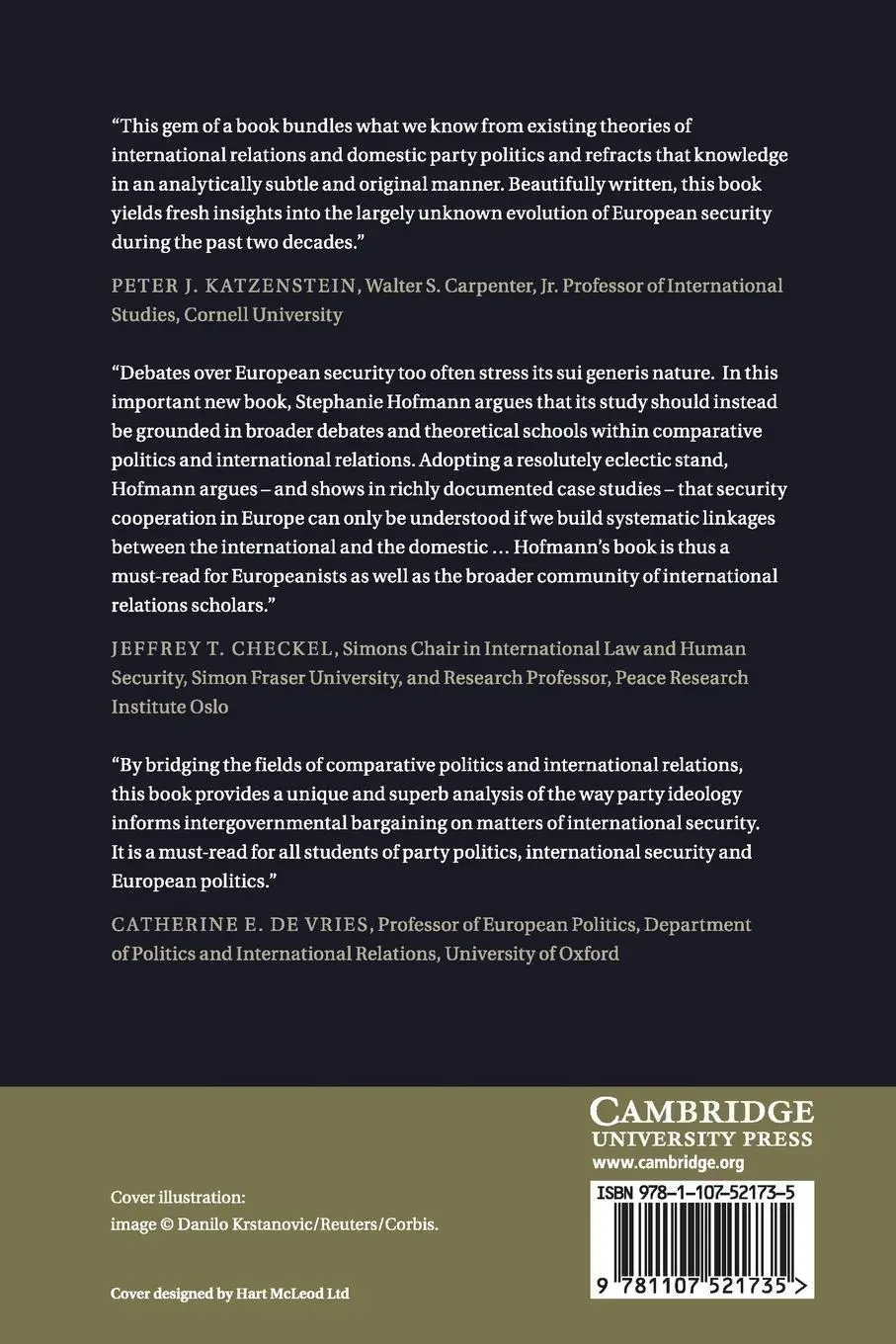 Rückseite: 9781107521735 | European Security in NATO's Shadow | Stephanie C. Hofmann | Buch