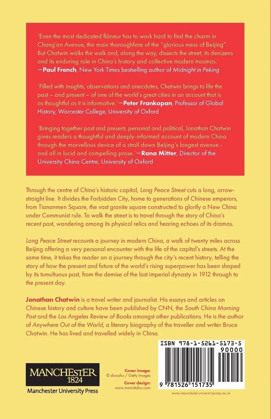 Rückseite: 9781526151735 | Long Peace Street | A walk in modern China | Jonathan Chatwin | Buch