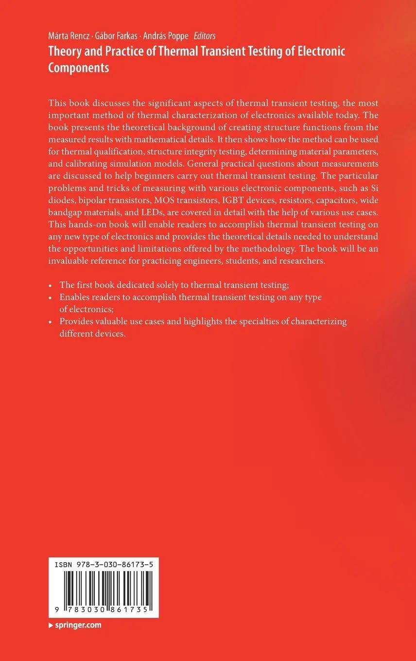Rückseite: 9783030861735 | Theory and Practice of Thermal Transient Testing of Electronic...