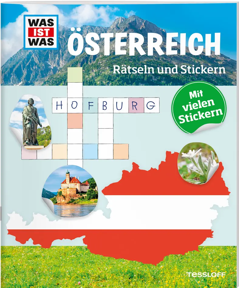Cover: 9783788621735 | WAS IST WAS Rätseln und Stickern: Österreich | Lisa Hebler | Buch