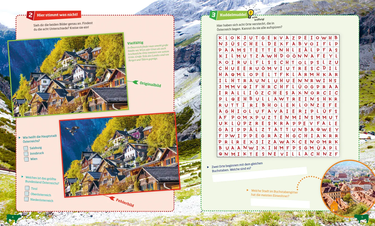 Bild: 9783788621735 | WAS IST WAS Rätseln und Stickern: Österreich | Lisa Hebler | Buch