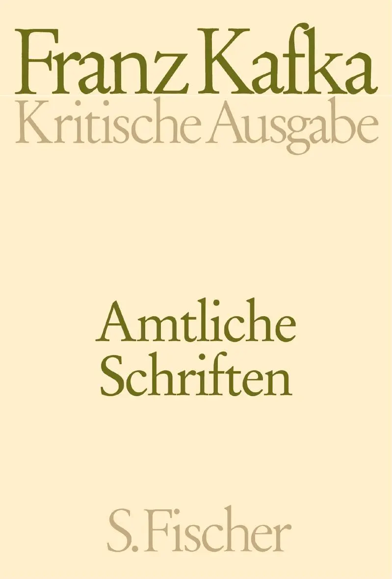Cover: 9783100381835 | Amtliche Schriften | Franz Kafka | Buch | 1024 S. | Deutsch | 2004