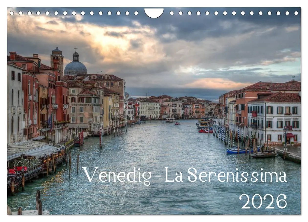 Cover: 9783457951835 | Venedig - La Serenissima 2026 (Wandkalender 2026 DIN A4 quer),...