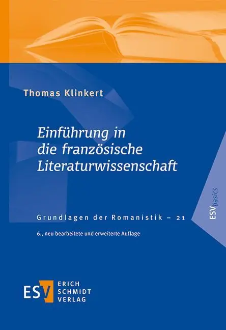 Cover: 9783503241835 | Einführung in die französische Literaturwissenschaft | Thomas Klinkert