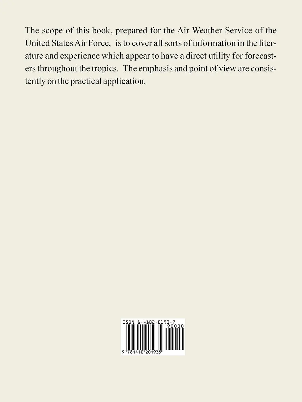 Rückseite: 9781410201935 | Forecasters' Guide to Tropical Meteorology | Gary D. Atkinson | Buch