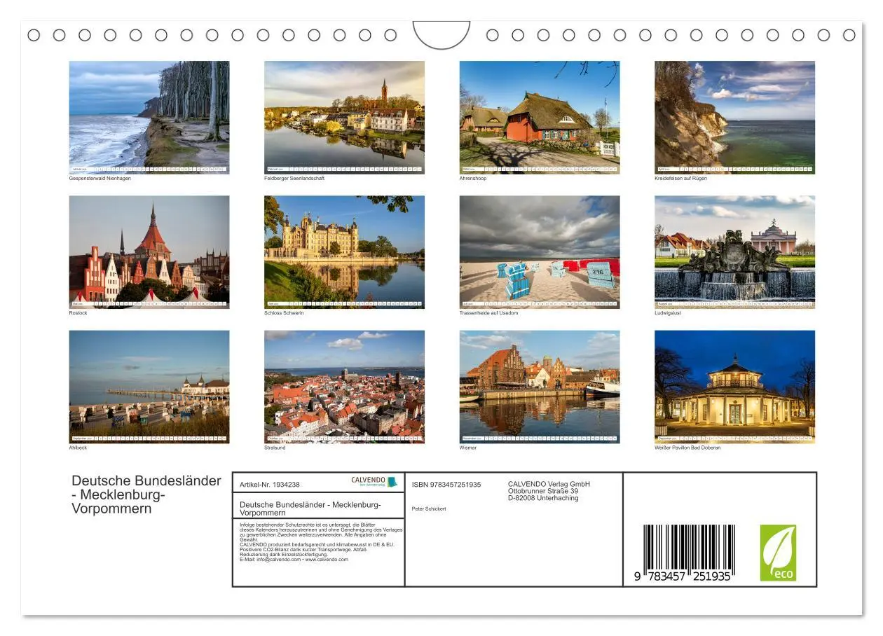 Bild: 9783457251935 | Deutsche Bundesländer - Mecklenburg-Vorpommern (Wandkalender 2026...