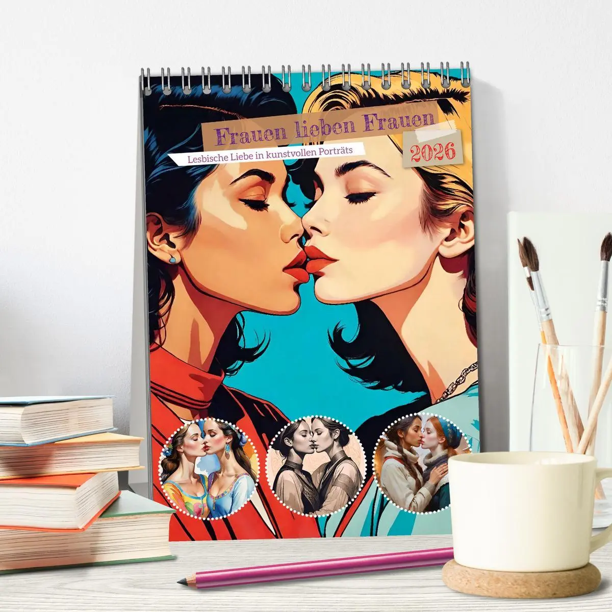 Bild: 9783516271935 | Frauen lieben Frauen (Tischkalender 2026 DIN A5 hoch), CALVENDO...