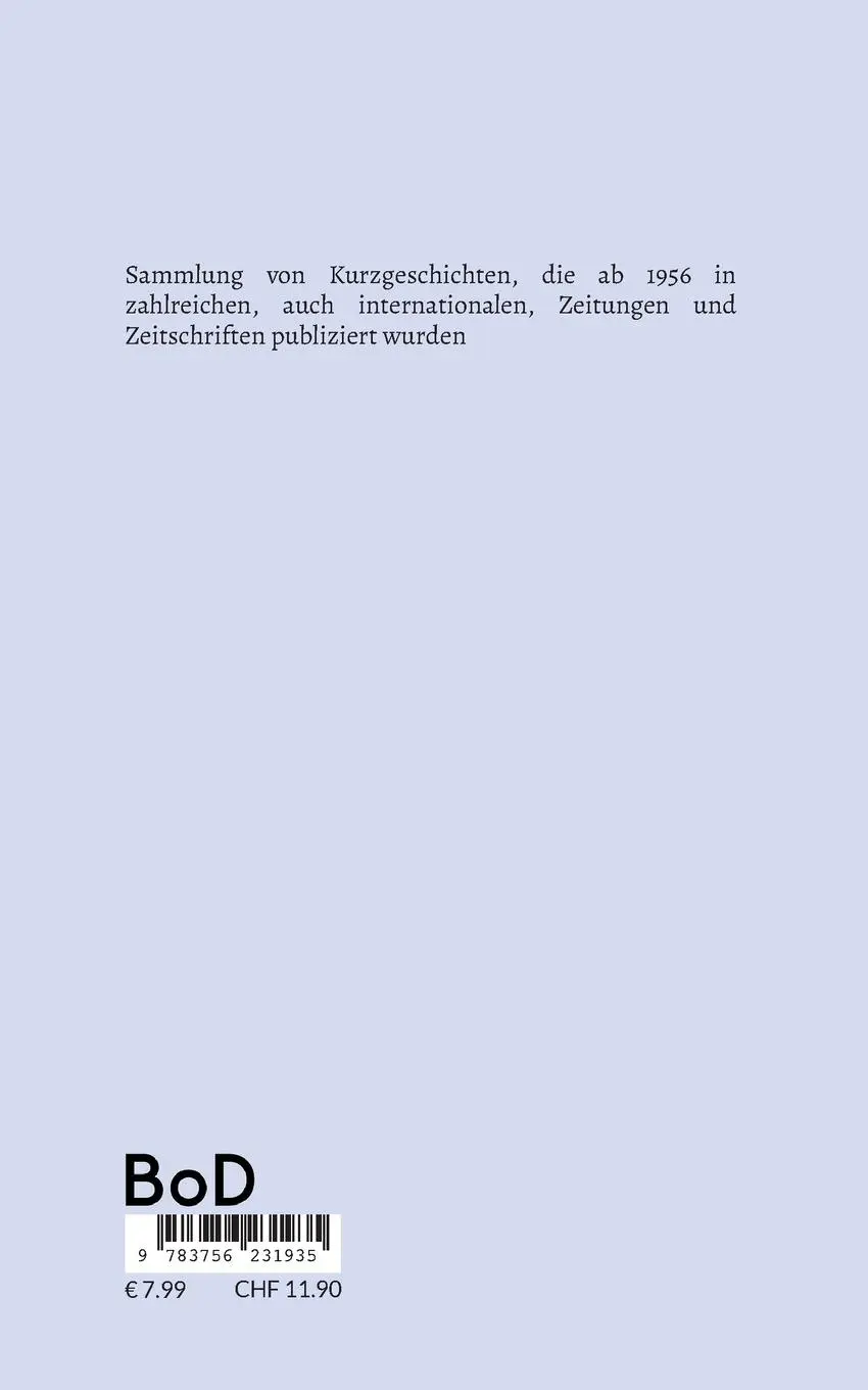 Rückseite: 9783756231935 | Kurzgeschichten Band 4 | Helmut Pätz (u. a.) | Taschenbuch | 172 S.