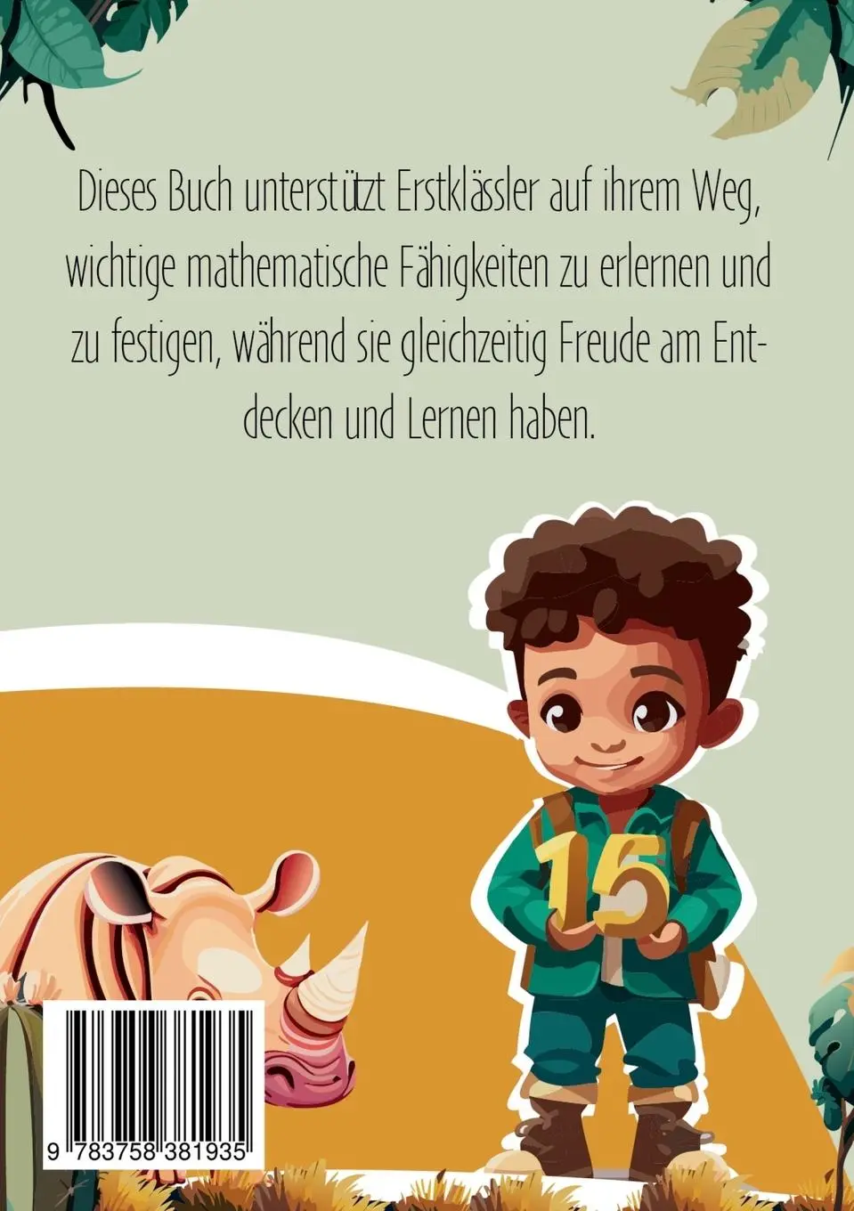 Rückseite: 9783758381935 | Zahlenspaß für kleine Entdecker | Melina Hadler | Taschenbuch | 62 S.
