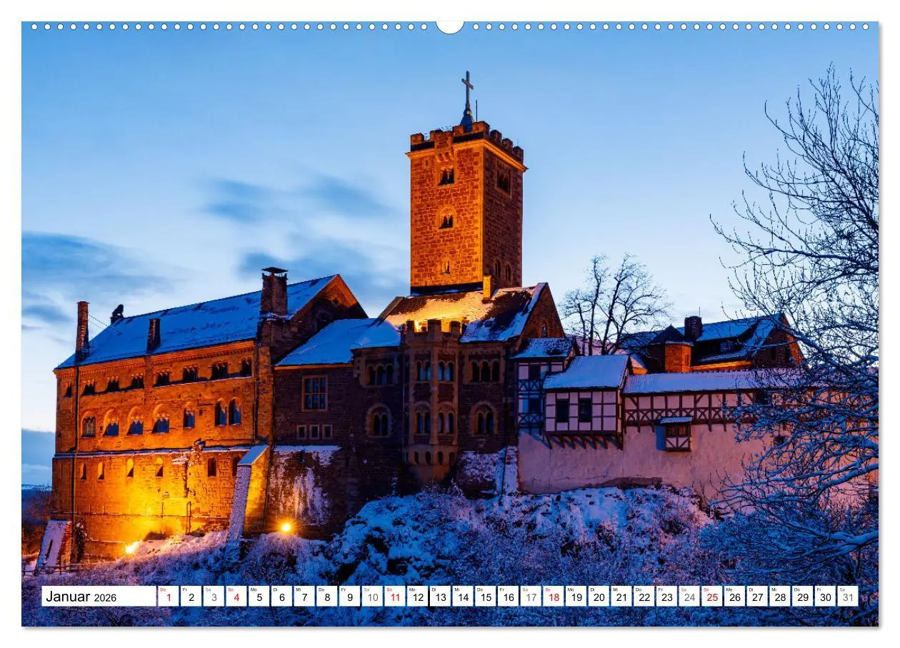 Bild: 9783457452035 | Historische Wartburg (hochwertiger Premium Wandkalender 2026 DIN A2...