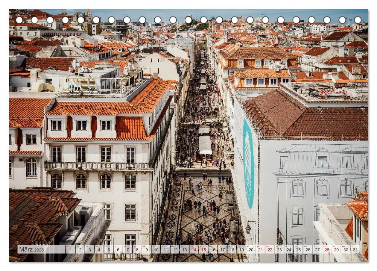 Bild: 9783457832035 | Lissabon Stadtansichten (Tischkalender 2026 DIN A5 quer), CALVENDO...