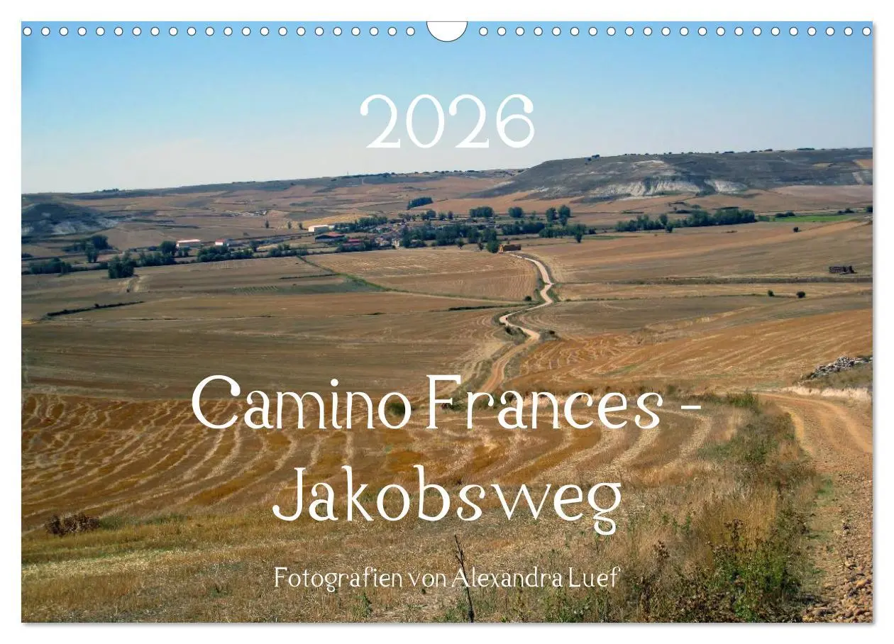 Cover: 9783516092035 | Camino Frances - Jakobsweg (Wandkalender 2026 DIN A3 quer),...
