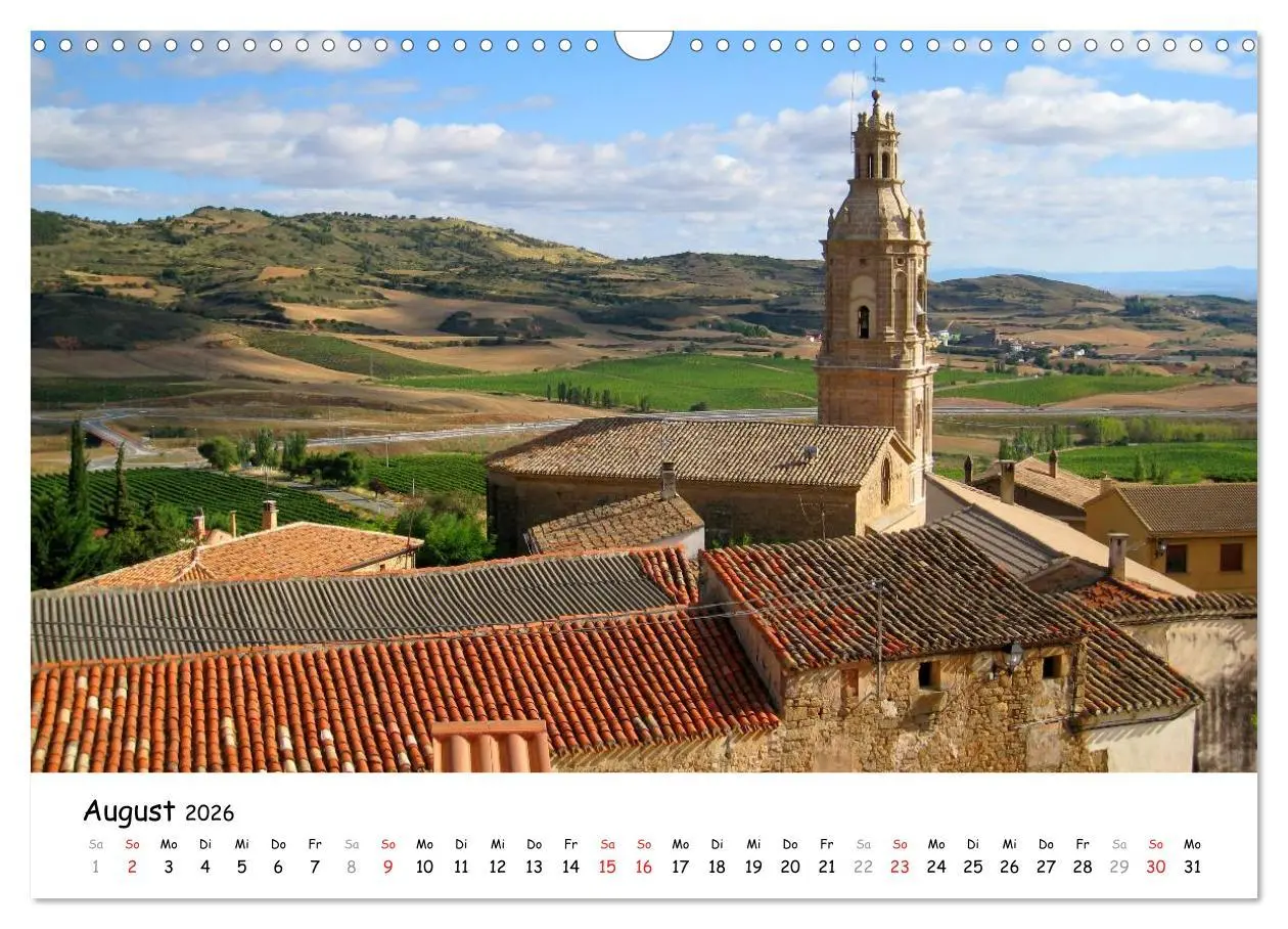 Bild: 9783516092035 | Camino Frances - Jakobsweg (Wandkalender 2026 DIN A3 quer),...