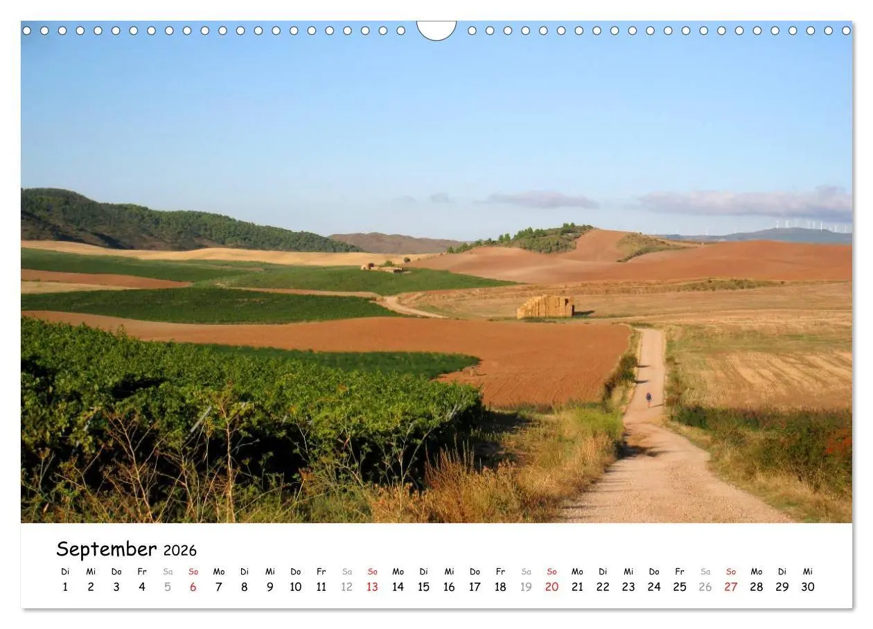 Bild: 9783516092035 | Camino Frances - Jakobsweg (Wandkalender 2026 DIN A3 quer),...