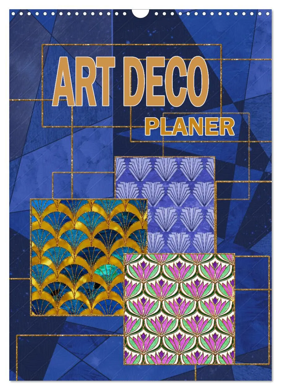 Cover: 9783516302035 | Art Deco Planer (Wandkalender 2026 DIN A3 hoch), CALVENDO...