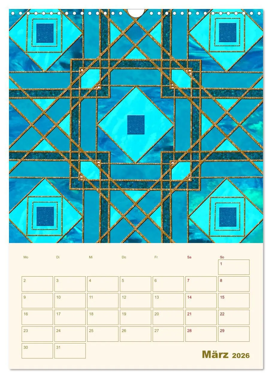 Bild: 9783516302035 | Art Deco Planer (Wandkalender 2026 DIN A3 hoch), CALVENDO...