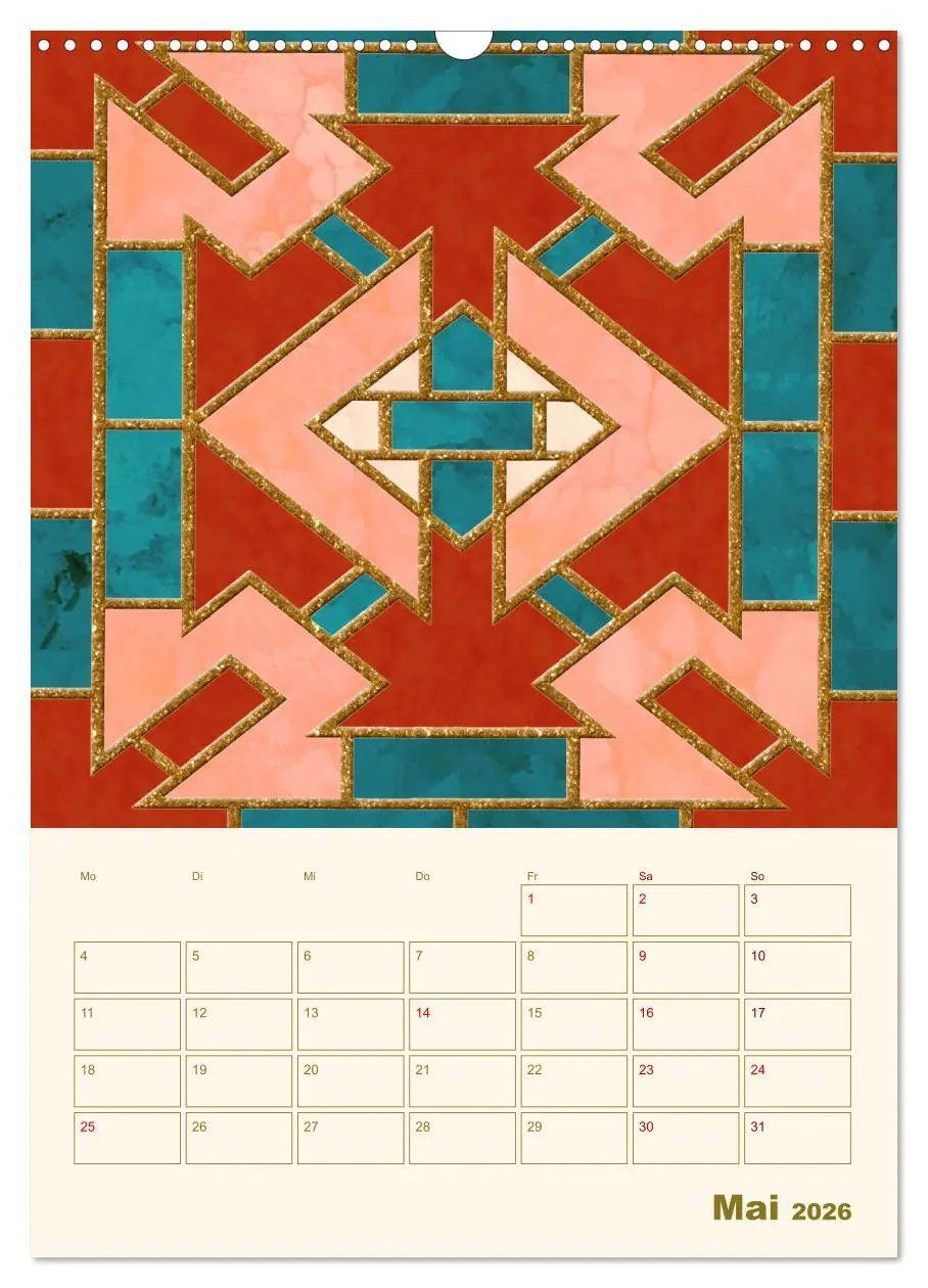 Bild: 9783516302035 | Art Deco Planer (Wandkalender 2026 DIN A3 hoch), CALVENDO...