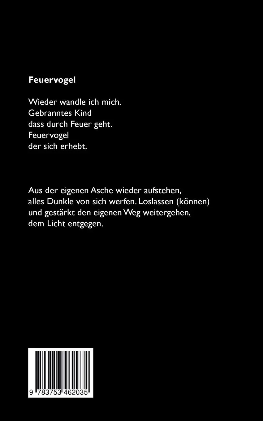 Rückseite: 9783753462035 | Phönix | Lyrik und Texte | Carmen Voss | Taschenbuch | Paperback