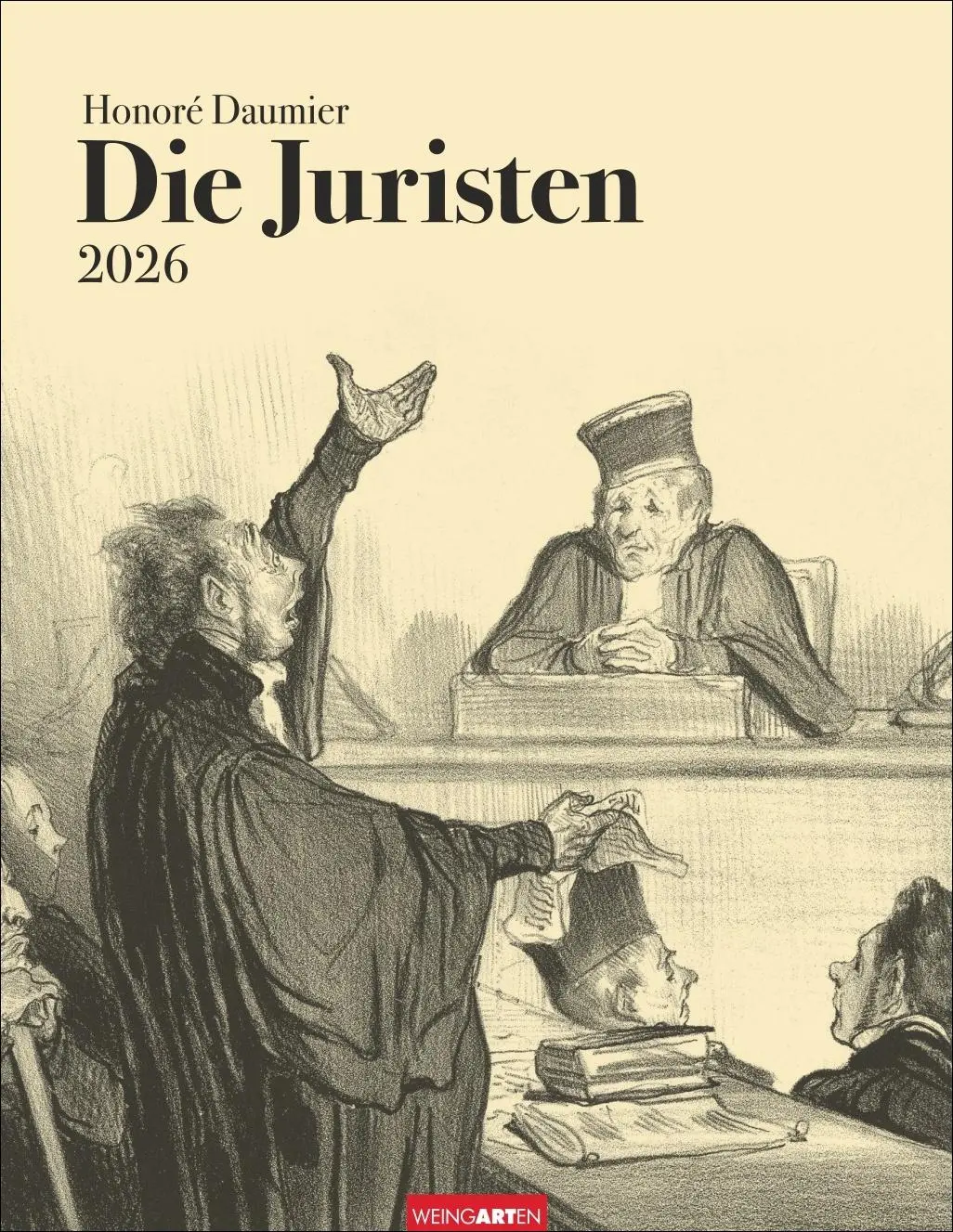 Cover: 9783839902035 | Honoré Daumier: Die Juristen Kalender 2026 | Honoré Daumier | Kalender