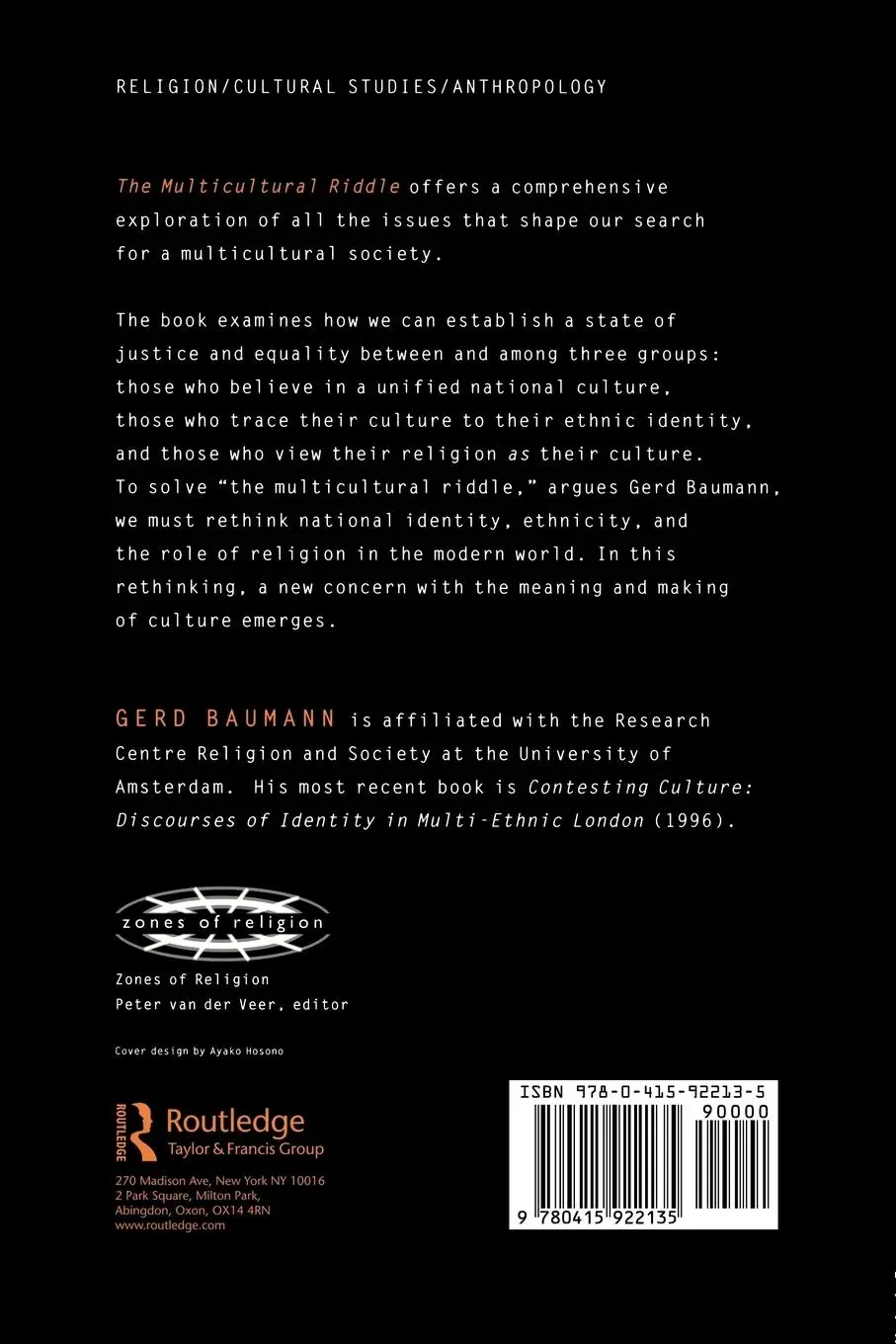 Rückseite: 9780415922135 | The Multicultural Riddle | Gerd Baumann | Taschenbuch | Englisch