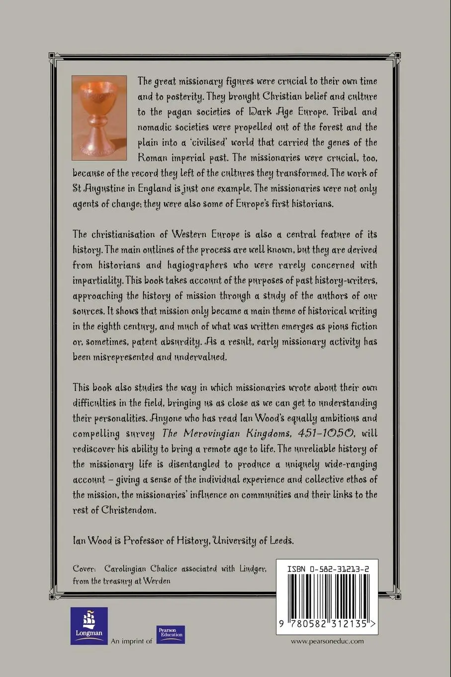 Rückseite: 9780582312135 | The Missionary Life | Saints and the Evangelisation of Europe 400-1050