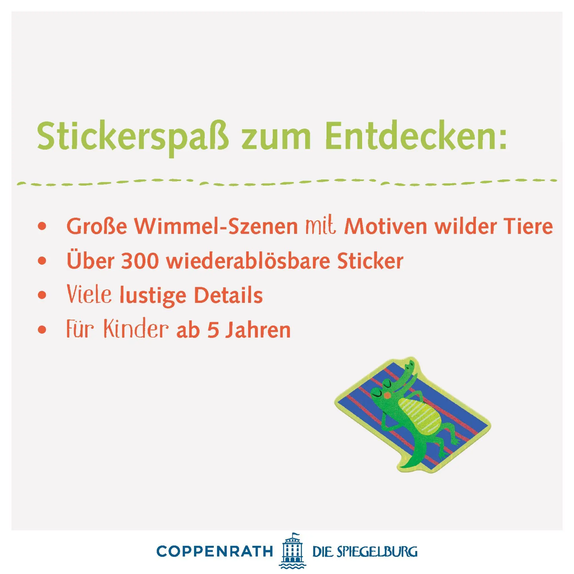 Bild: 9783649672135 | Wimmel-Stickerwelt - Wilde Tiere | Mit über 300 Stickern | Johnson