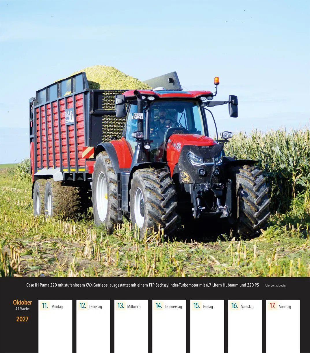 Bild: 9783751612135 | IHC Traktoren 2027 | Wochenkalender mit 53 Abbildungen | Kalender