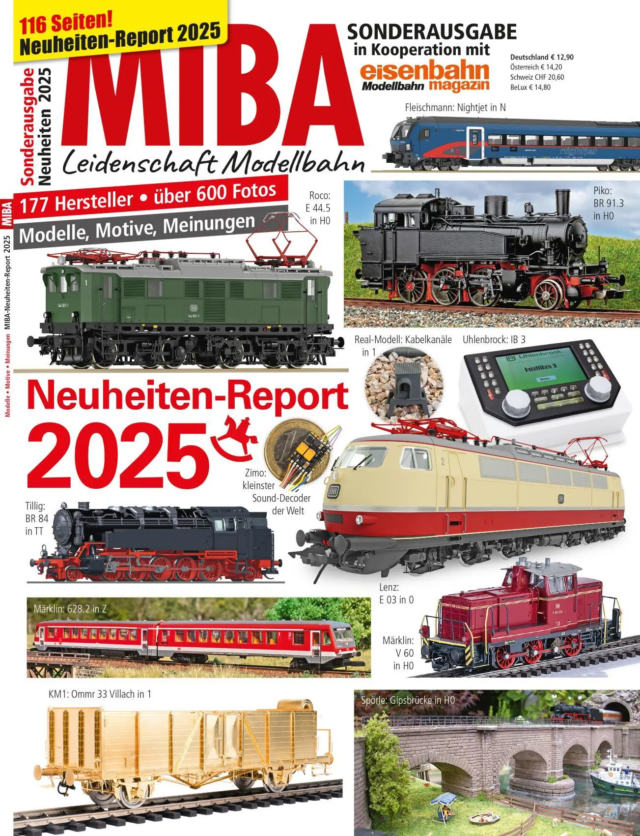 Cover: 9783987022135 | MIBA-Neuheiten-Report 2025 | Modellbahn-Neuheiten 2025 | Taschenbuch