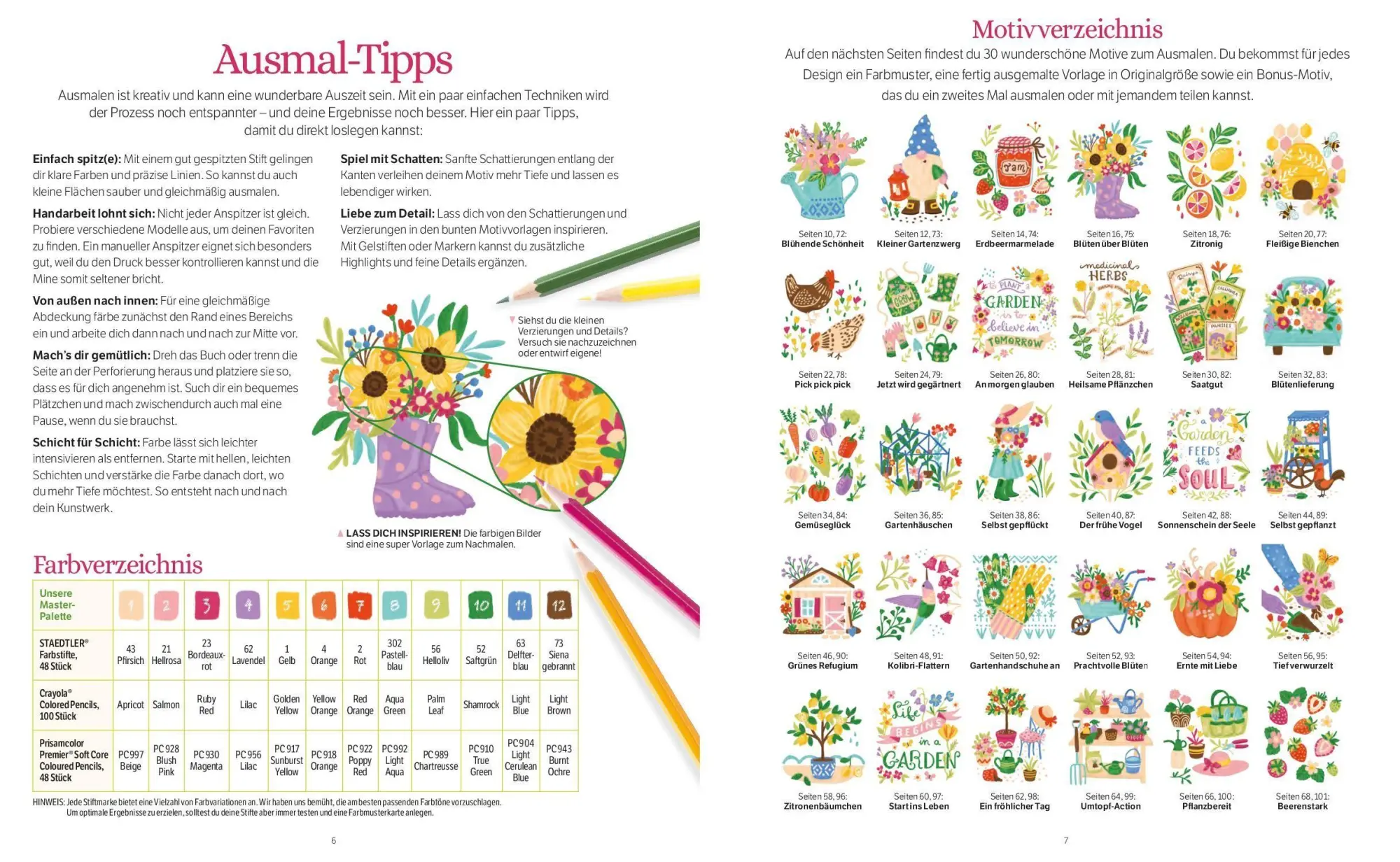 Bild: 9783987642135 | Malen nach Zahlen - Gartenzauber | Olivia Gibbs | Taschenbuch | 104 S.