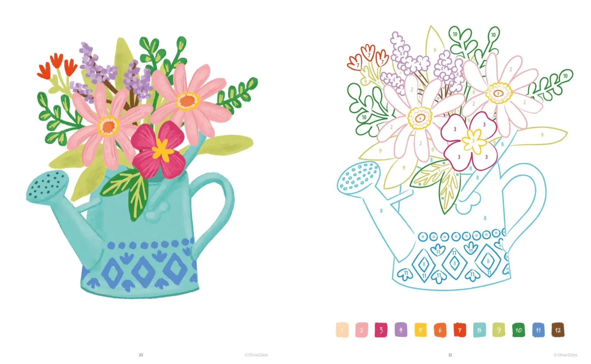 Bild: 9783987642135 | Malen nach Zahlen - Gartenzauber | Olivia Gibbs | Taschenbuch | 104 S.