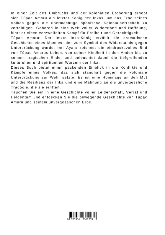 Bild: 9783384312235 | Túpac Amaru: Der letzte Inka-König | Inti Ayala | Taschenbuch