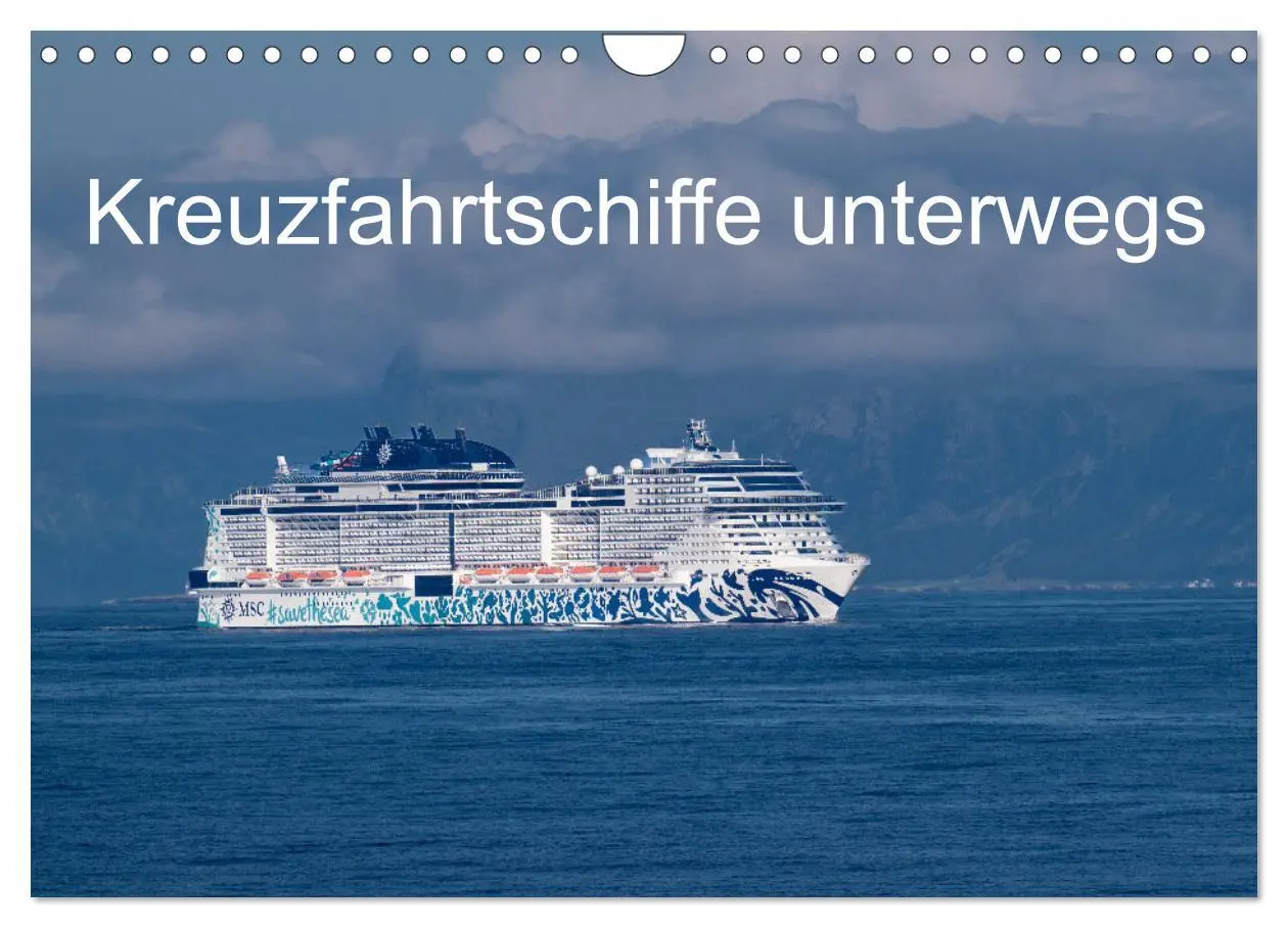 Cover: 9783457362235 | Kreuzfahrtschiffe unterwegs (Wandkalender 2026 DIN A4 quer),...