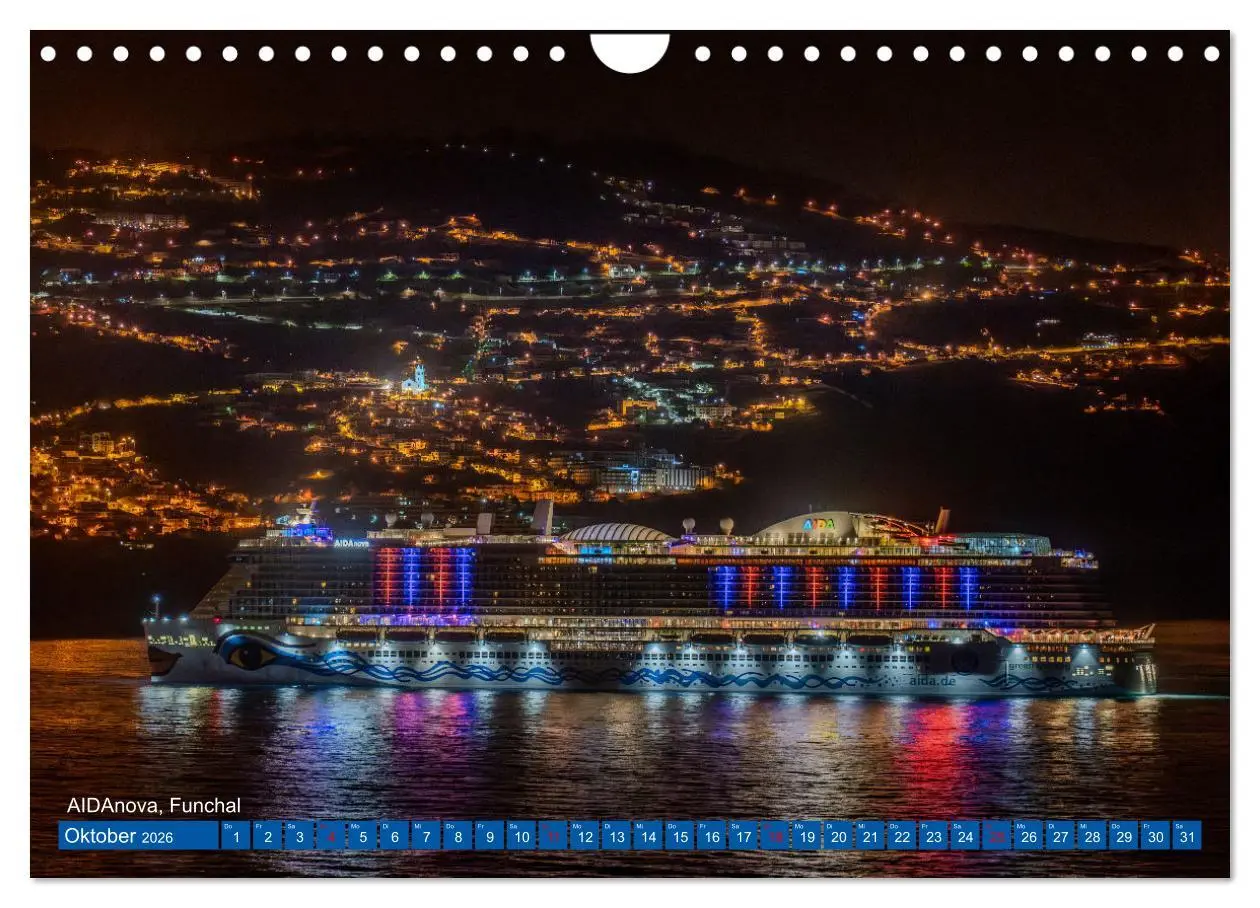 Bild: 9783457362235 | Kreuzfahrtschiffe unterwegs (Wandkalender 2026 DIN A4 quer),...