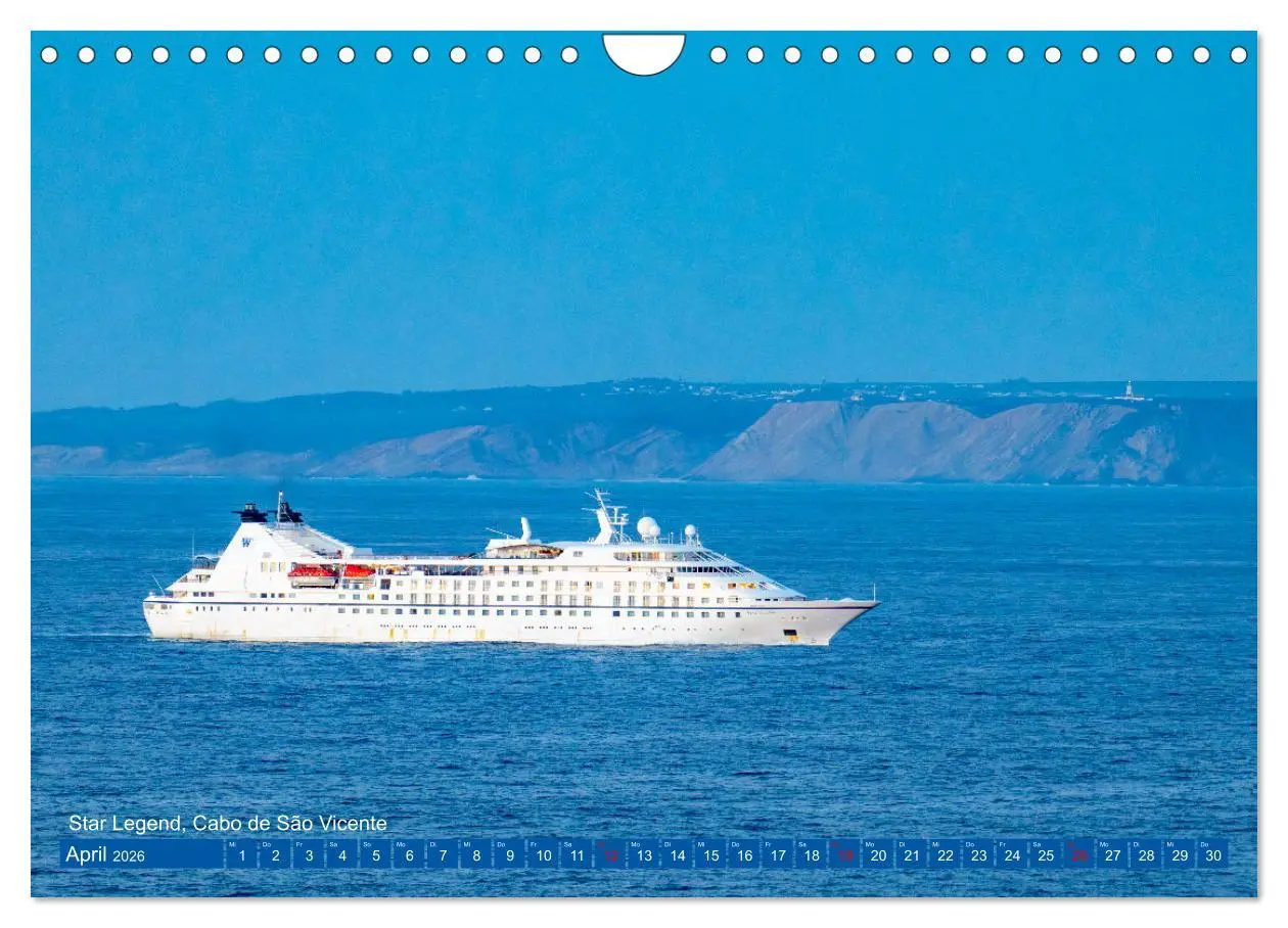 Bild: 9783457362235 | Kreuzfahrtschiffe unterwegs (Wandkalender 2026 DIN A4 quer),...