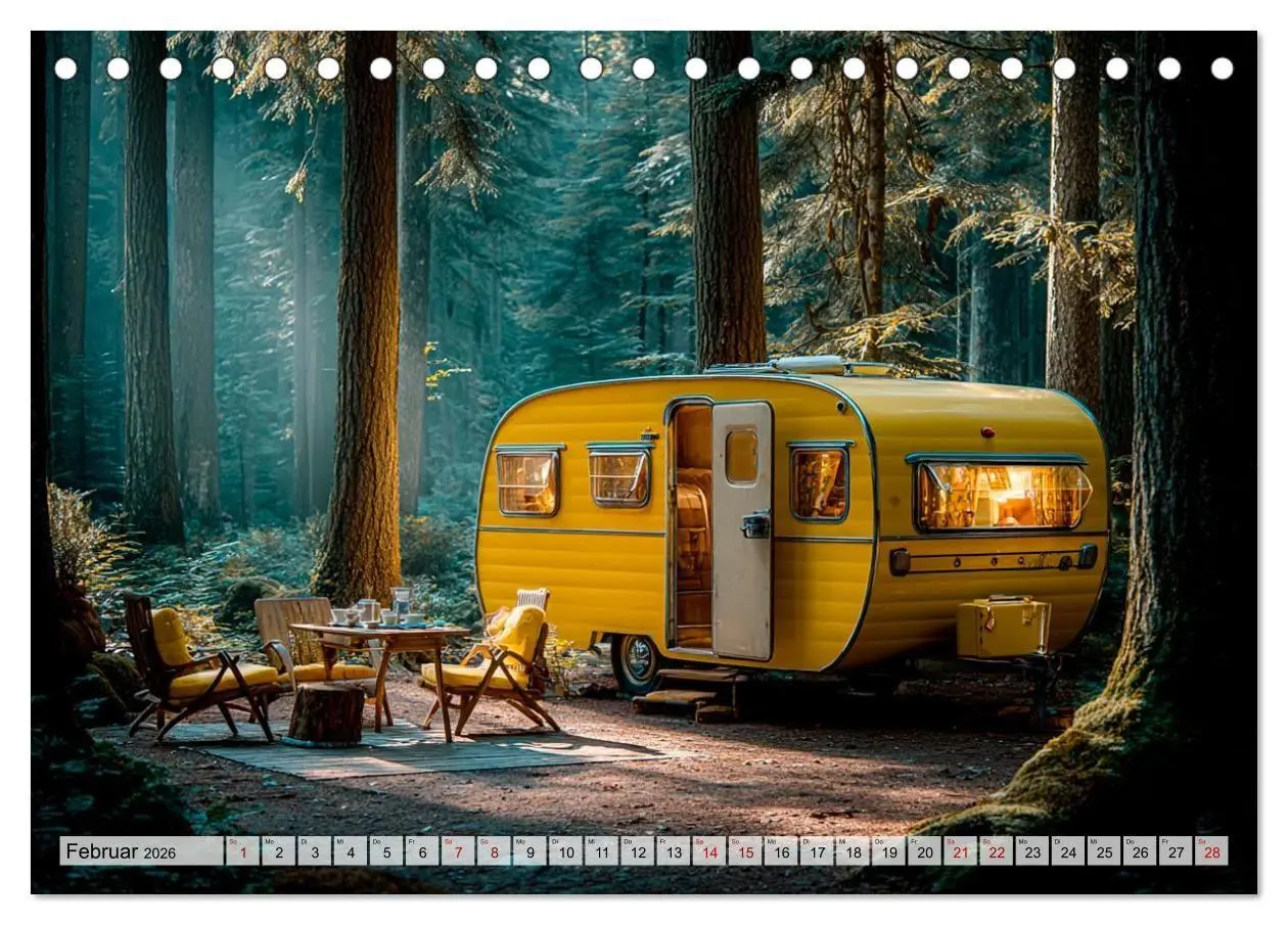 Bild: 9783516692235 | Caravanesque (Tischkalender 2026 DIN A5 quer), CALVENDO Monatskalender