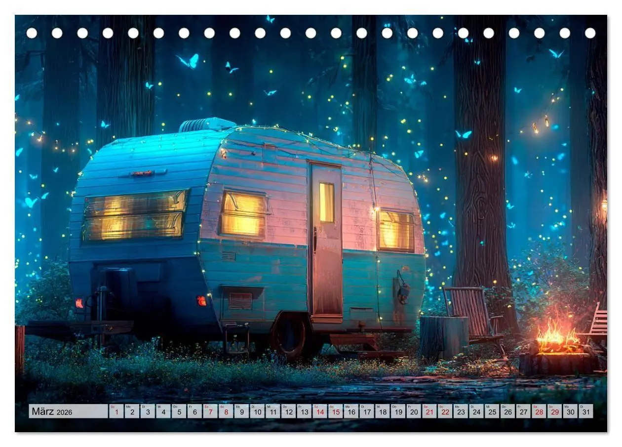 Bild: 9783516692235 | Caravanesque (Tischkalender 2026 DIN A5 quer), CALVENDO Monatskalender
