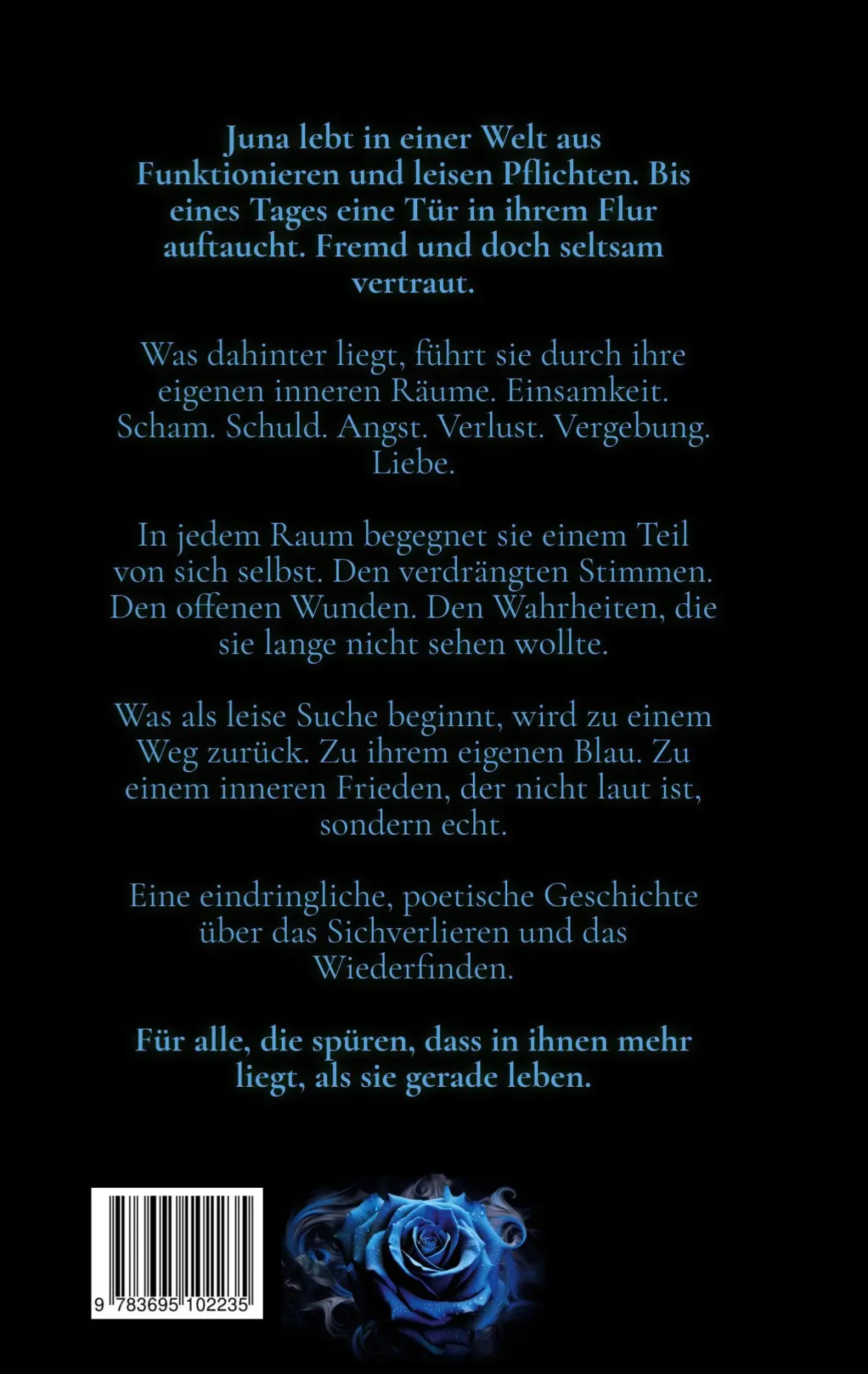 Rückseite: 9783695102235 | Hinter Junas Tür | Mein Blau | M. N. P. Schwarz | Taschenbuch | 112 S.