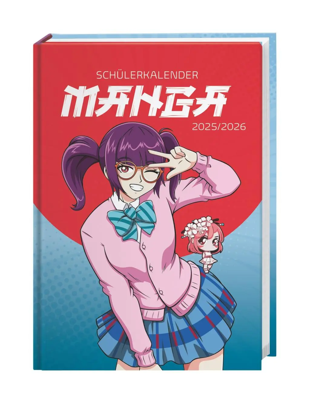 Cover: 9783756412235 | Manga Schülerkalender A5 2025/2026 - 17 Monate ab August 2025 | 208 S.