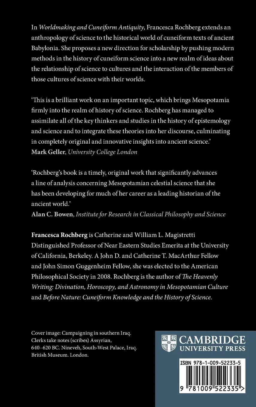Rückseite: 9781009522335 | Worldmaking and Cuneiform Antiquity | Francesca Rochberg | Buch | 2025