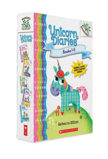 Cover: 9781338752335 | Unicorn Diaries, Books 1-5: A Branches Box Set | Rebecca Elliott | Box