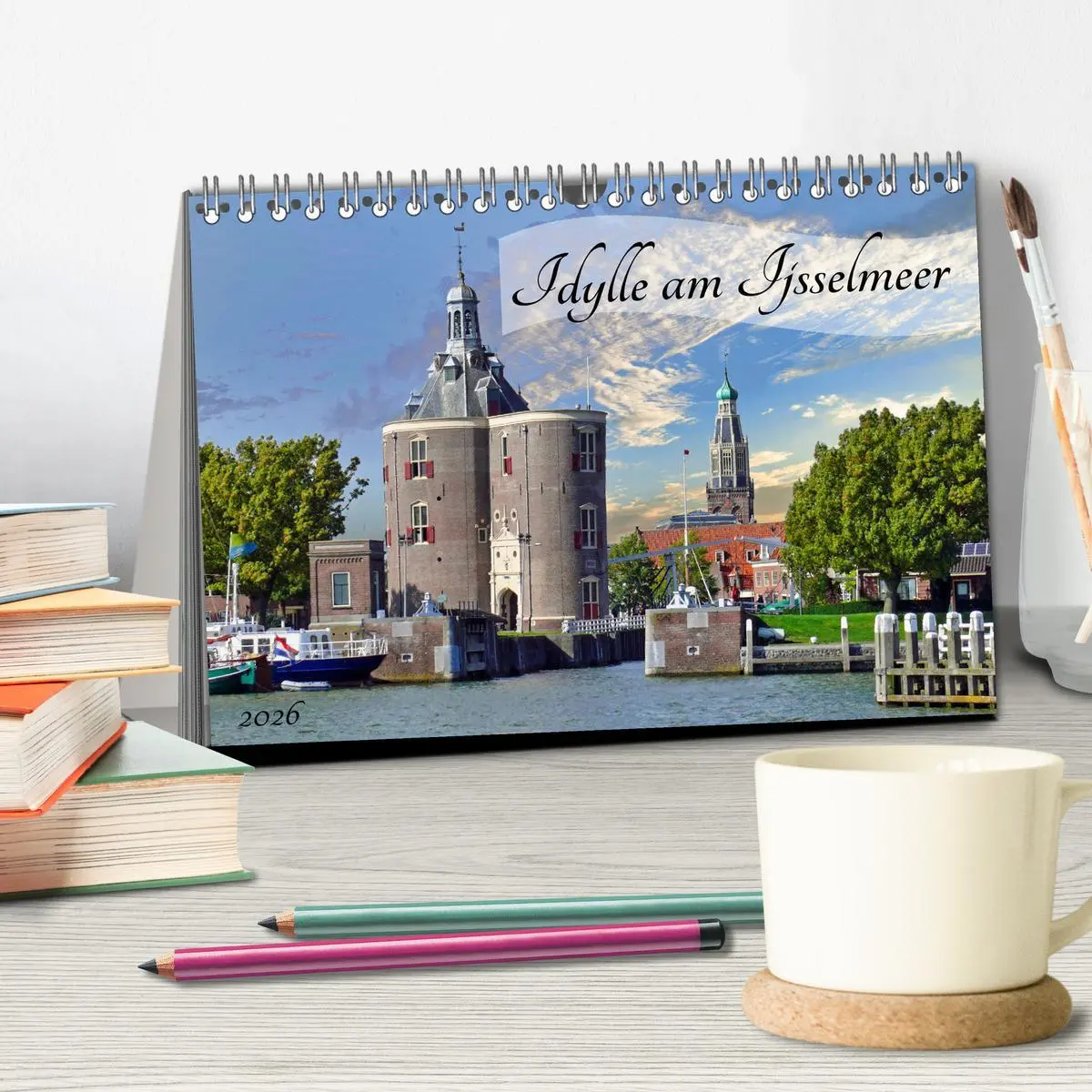 Bild: 9783457732335 | Idylle am Ijsselmeer (Tischkalender 2026 DIN A5 quer), CALVENDO...