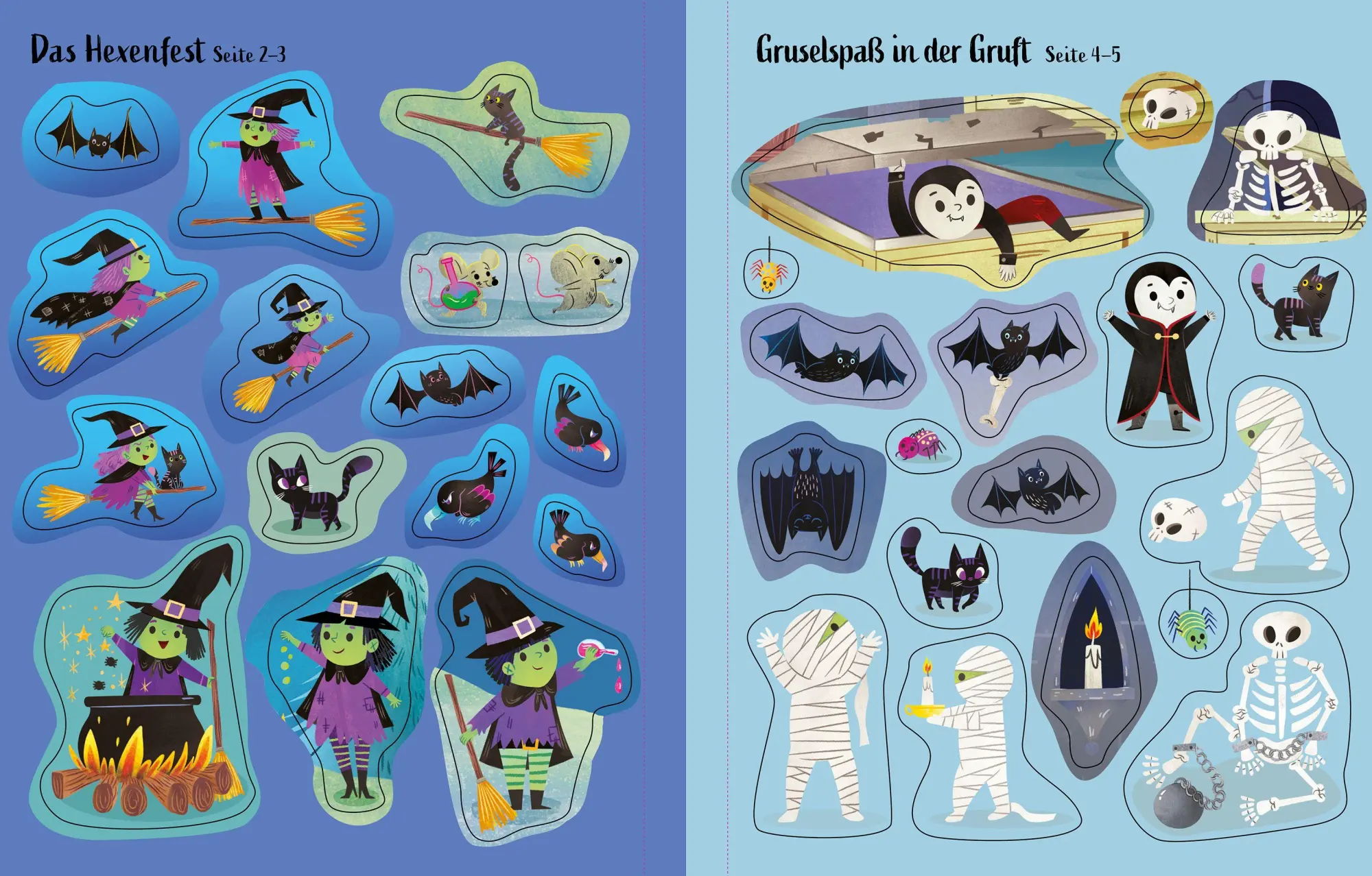 Bild: 9781035702435 | Mein erstes Stickerbuch: Hexen, Vampire, Monster | Alice Beecham