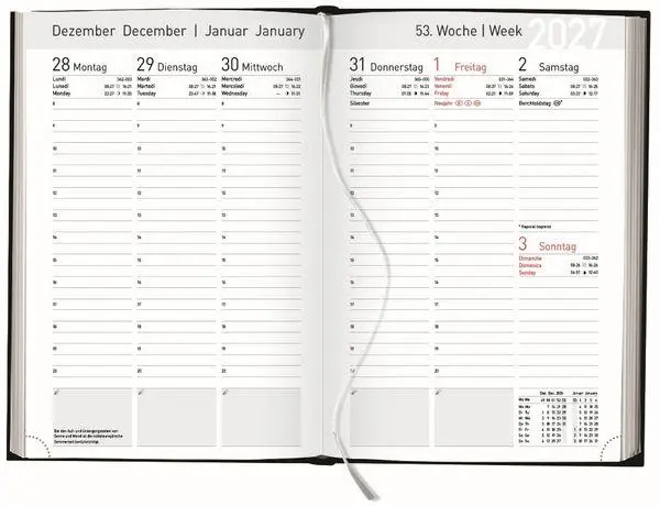Bild: 9783819302435 | Buchkalender Wochentimer Balaton blau 2027 | Korsch Verlag | Buch