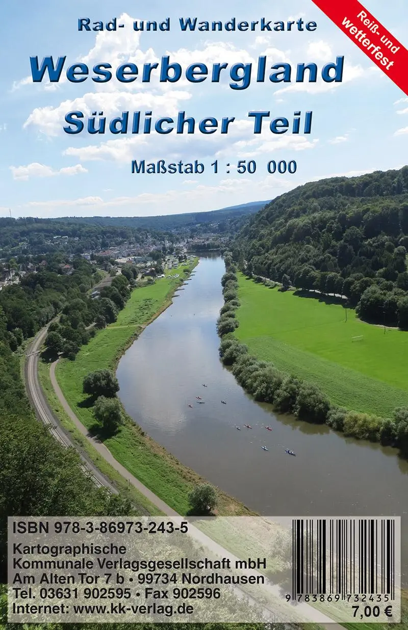 Cover: 9783869732435 | Weserbergland Südlicher Teil | mbH | (Land-)Karte | Deutsch | 2022