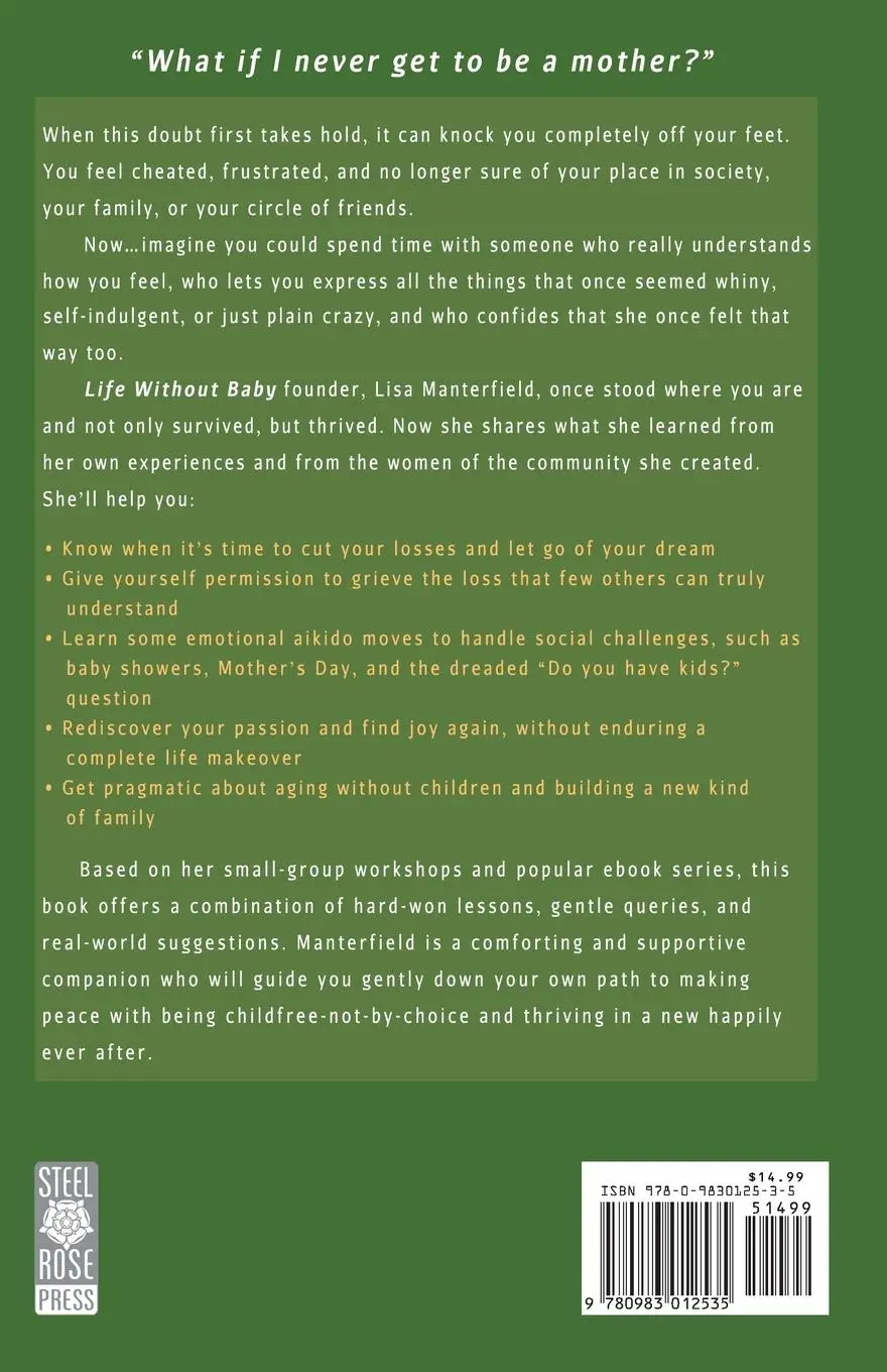 Rückseite: 9780983012535 | Life Without Baby | Lisa Manterfield | Taschenbuch | Englisch | 2016