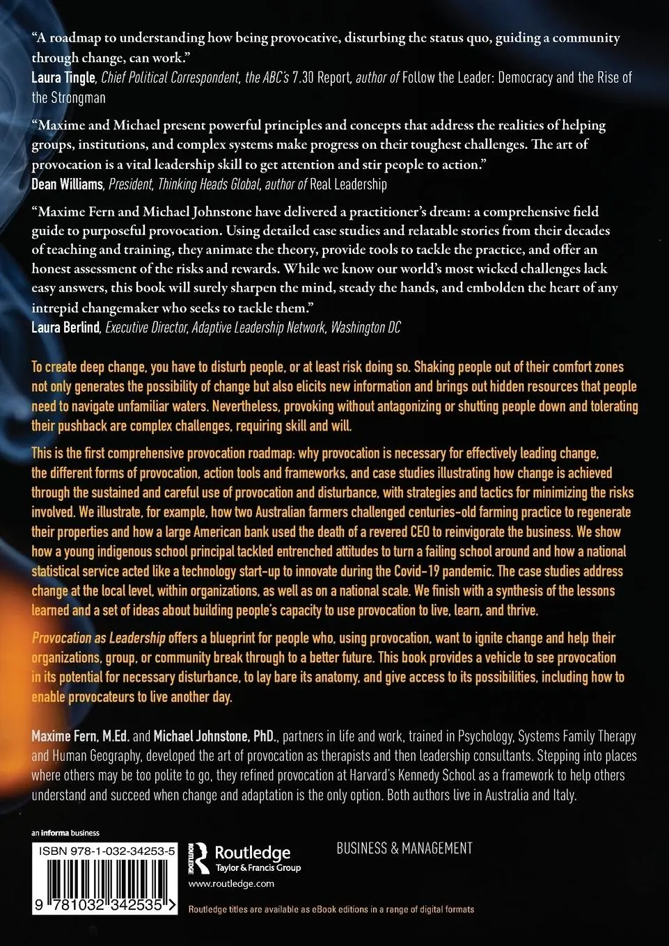 Rückseite: 9781032342535 | Provocation as Leadership | A Roadmap for Adaptation and Change | Buch