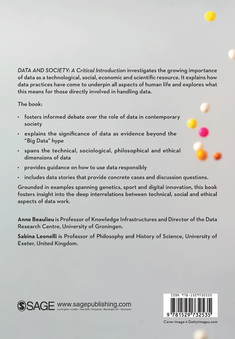 Rückseite: 9781529732535 | Data and Society | A Critical Introduction | Anne Beaulieu (u. a.)